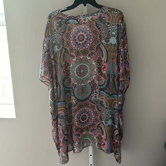 Red Carter Oversized Coverup - Picture 3 of 4